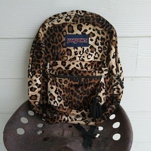 Jansport leopard print backpack